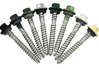 SCREW VORTEX CLAD HEX SEAL C4 M6.2-13 X 25 SHALE GREY